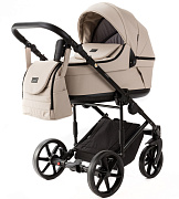 Детская коляска Adamex Locco Light Deluxe 2 в 1 LL-SA07 (СВ.БЕЖЕВАЯ КОЖА)