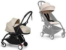 Коляска Stokke YOYO3 Newborn Pack рама чёрная Black 2 в 1 Bonpoint Beige