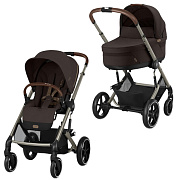 Коляска Cybex Balios S Lux TPE complete 2 в 1 Chocolate Brown с дождевиками