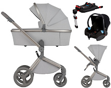 Детская коляска Anex Flo 4 в 1 и автокресло Biuco BC100B + База Anex Karwala ISOFix Frossy