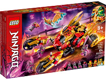 Конструктор LEGO NINJAGO: Crystallized Kai’s Golden Dragon Raider 71773