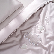 Детское постельное бельё Perina Teddy Sateen Collection 2 пр. серый