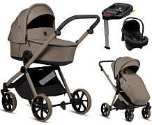 Детская коляска Tutis Mio 3 Plus Essential New 4 в 1 с автокреслом Elo Lux EduSky Black и базой 1622078 Taupe Deep
