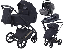 Детская коляска Rant Garda 4 в 1 с автокреслом Evomax Grey и базой Black