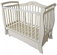 Детская кроватка Кедр Даниэла 2 (маятник универсальный,колесо) кашемир