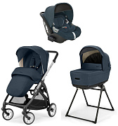 Коляска 3 в 1 Inglesina Electa System Quattro DRW 2025 с подставкой под люльку Hudson Blue