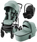 Коляска 3 в 1 Britax Roemer Smile 5Z и автокресло Baby-Safe Pro Space Black Jade Green