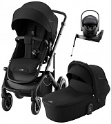 Коляска 4 в 1 Britax Roemer Smile 5Z и автокресло Baby-Safe PRO Style Carbon Black + Vario Base 5Z Space Black