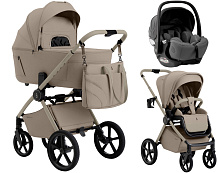 Коляска 3 в 1 Sweet Baby SBL Elegante Therma Colore 2.0 и автокресло Premier Grey Champagne Beige