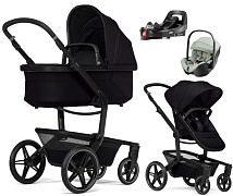 Детская коляска 4 в 1 Joolz Day 5 и автокресло Britax Roemer Baby-Safe Pro Style Sage green и база Vario Base 5Z Space Black