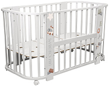 Кроватка-трансформер Indigo Baby Line 5 в 1 New машинки