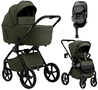 Коляска 3 в 1 Sweet Baby SBL Elegante Therma Colore + автокресло Premier Plus Grey Green