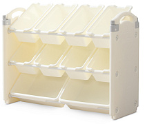 Стеллаж для игрушек UNIX Kids Ocean 10 ящиков Grey