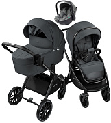 Детская коляска AmaroBaby Phenom 3 в 1 с автокреслом Rant Miro Olive графит