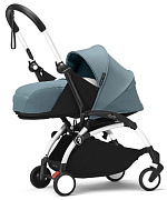 Коляска для новорожденных Stokke YOYO3 Newborn Pack 0+ рама белая White Aqua