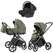 Коляска Carrello Vector 2025 CRL-6551 Nova DK791 Black Line 3 в 1 Field Green
