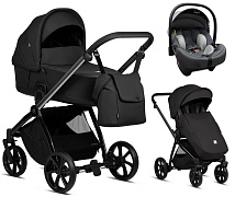 Детская коляска Tutis Mio 3 Plus Essential Black 3 в 1 с автокреслом Elo Lux EduSky Grey 060 Obsidian