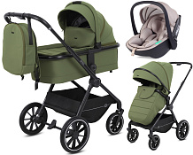 Детская коляска Rant Moss 3 в 1 с автокреслом Miro Beige Olive