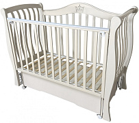 Детская кроватка Кедр Мэри 2 (маятник универсальный,колесо) кашемир