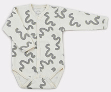 Боди Rant Hugs and Kisses Pattern с длинным рукавом Beige 74