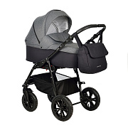 Детская коляска Indigo Charlotte Sity 2 в 1 Cs 04 черный+т.серый