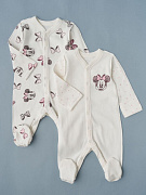 Комбинезон на кнопках Little Star Минни 2 шт 30032 (ЧЗ-мз) крем 56