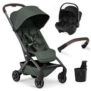Прогулочная коляска Joolz Aer 2 SE и автокресло Baby-Safe Core Space Black Forest green