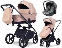 Детская коляска Rant Falcon Soft Therm 3 в 1 с автокреслом Miro Olive Beige