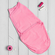 Пеленка-кокон Vikalex Розовый на липучке 56