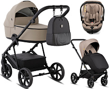 Детская коляска Tutis Enzo 3 в 1 с автокреслом Beno Beige 1702545 Камень/ Dune
