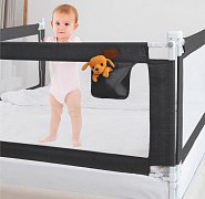 Барьер для кровати AmaroBaby Linear 140 см черный