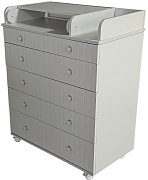 Комод детский Кедр Лада с пеленальной доской, органайзером лунная ночь