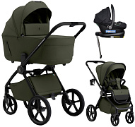 Коляска 4 в 1 Sweet Baby SBL Elegante Therma Colore + автокресло Elegante Plus с базой i-Size ISOFIX DK780 Green