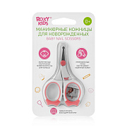 Маникюрные ножницы Roxy-Kids для новорожденных с прорезиненными ручками RPS-002-С коралловый