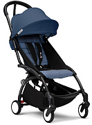 Коляска прогулочная Stokke YOYO3 рама чёрная Black Air France Blue
