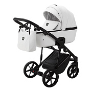 Детская коляска Adamex Mobi Deluxe 2 в 1 M-SA01 (БЕЛАЯ КОЖА)