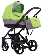 Детская коляска Bebetto Magnum 2 в 1 193 серый+зеленый, черная рама