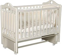 Детская кроватка Антел Дарина 1 (маятник универсальный,колесо) кашемир
