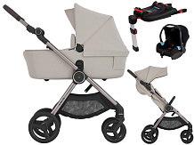 Детская коляска Anex iQ Premium NT 4 в 1 и автокресло Biuco BC100B + База Anex Karwala ISOFix без адаптеров iQ-27 Soya