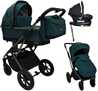 Коляска 4 в 1 Sweet Baby Rocco Air + автокресло Elegante Plus с базой i-Size ISOFIX DK780 Green (Air)