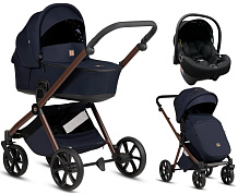 Детская коляска Tutis Mio 3 Plus Limited New 3 в 1 с автокреслом Elo Lux EduSky Black 1622015 Midnight Swallow