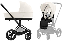 Коляска 2 в 1 Cybex Priam IV Matt Black complete Off White