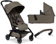 Коляска 2 в 1 Joolz Aer 2 с бампером Hazel Brown/Mid Brown Carbon