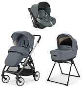 Коляска 3 в 1 Inglesina Electa System Quattro DRW 2025 с подставкой под люльку Union Grey