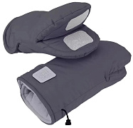 Рукавички на коляску Топотушки Нильс с липучками ЧЗ графит