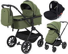 Детская коляска Rant Moss 3 в 1 с автокреслом Cruise Black Olive