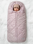 Конверт меховой AmaroBaby Heat 85 см пудровый