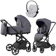Коляска Carrello Alfa CRL-6522 2025 Cybex Cloud G i-Size Fog Grey 3 в 1 Fashion Grey