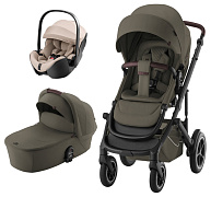 Коляска 3 в 1 Britax Roemer Smile 5Z LUX и автокресло Baby-Safe PRO Style Teak Urban Olive