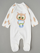 Комбинезон на молнии Little Star Совенок 0208 (ЧЗ-мз) крем 56